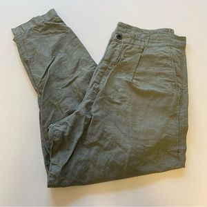 NWOT Outlier Injex Highdarts linen pants Sagebrush - size 33